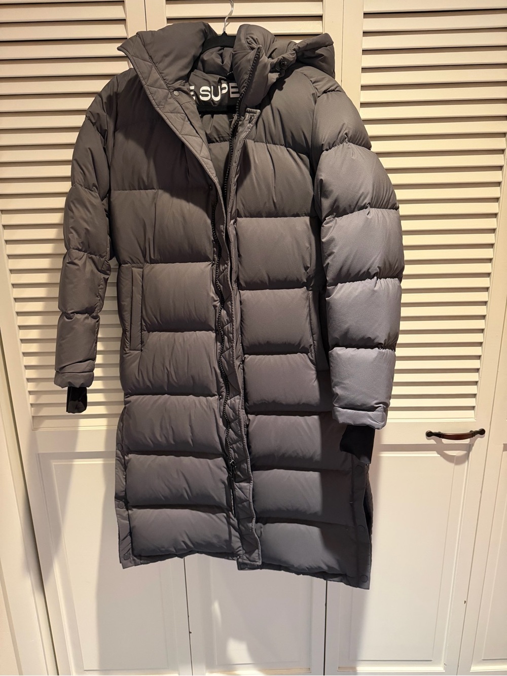 Aritzia The Super Puff™ Long - Climatte™ in Grey- size small
